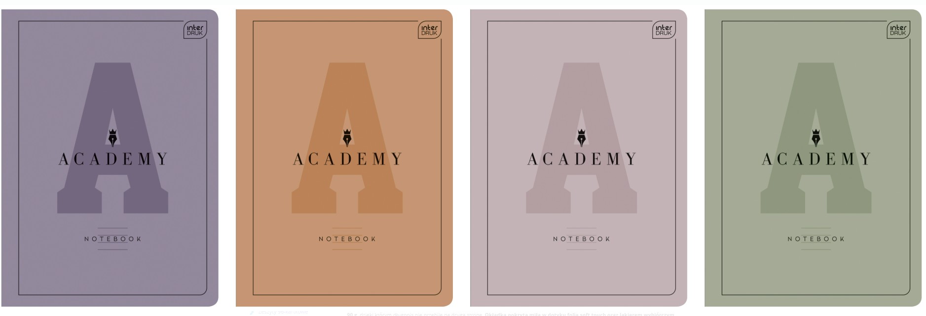 Brulion w kratkę A5, Academy, 96 kartek, Interdruk